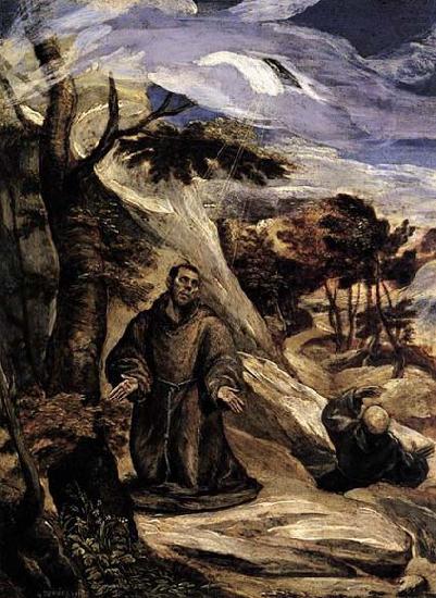 GRECO, El St Francis Receiving the Stigmata china oil painting image